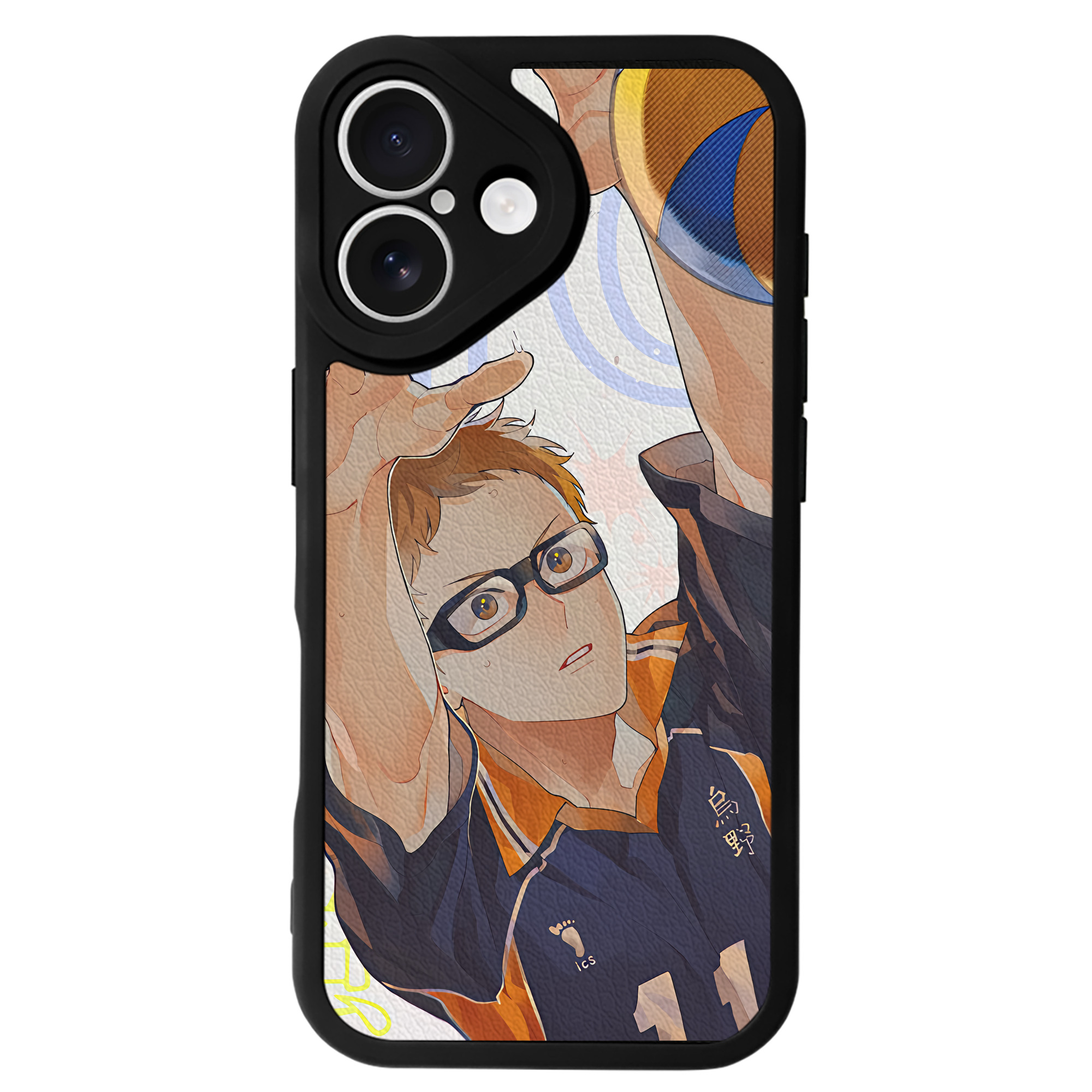 （画像用） ハイキュー!! Haikyu!! 【iPhone 16シリーズ対応】シリコンスマホケース（レザー調） 材質：シリコン